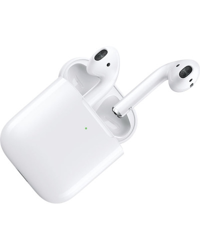 AirPods 2  True Wireless, cu incarcare wireless