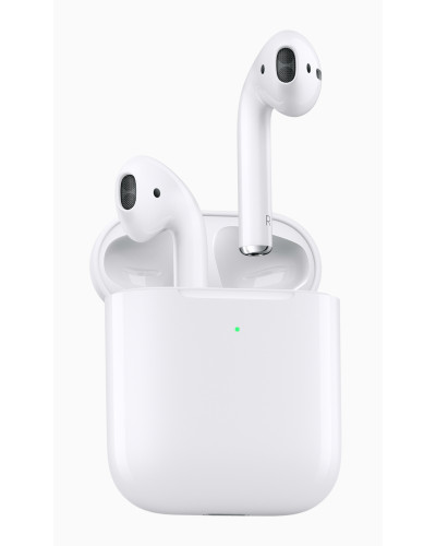 AirPods 2  True Wireless, cu incarcare wireless