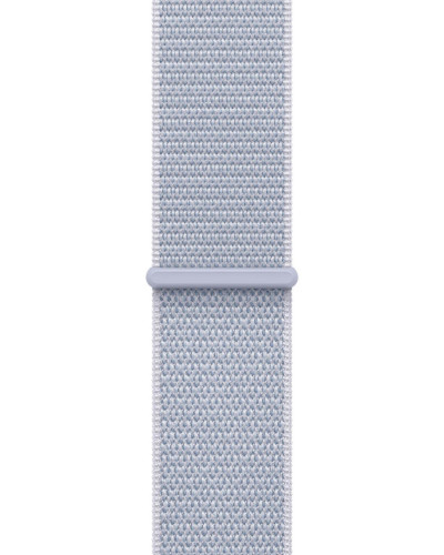 Apple Watch SE (2024) GPS 40mm Silver Aluminium Case, Blue Cloud Sport Loop MXEE3