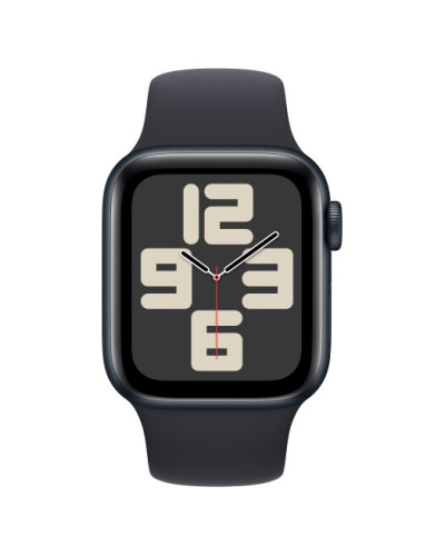 Apple Watch SE (2024) GPS 44mm Midnight Aluminium Case with Midnight Sport Band M/L (MXEK3)