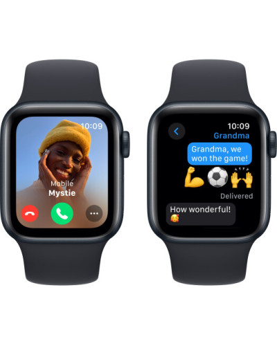Apple Watch SE (2024) GPS+LTE 40mm Midnight Aluminium Case with Midnight Sport Band S/M (MXGA3)