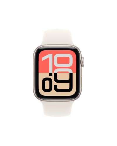 Apple Watch SE 3 (2025) GPS + LTE 44mm Starlight Aluminum Case with Starlight Sport Band S/M MEPE4