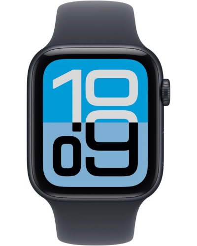 Apple Watch SE 3 (2025) GPS 44mm Midnight Aluminum Case with Midnight Sport Band S/M MEHN4
