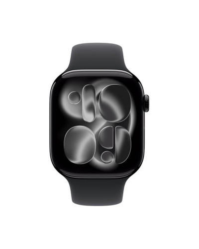 Apple Watch Series 11 46mm GPS+LTE Jet Black Aluminium Case with Black Sport Band - S/M (MFC24)