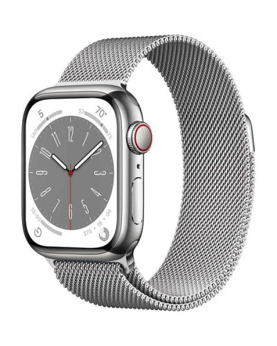 Apple Watch Series 8 45mm MNKG3 GPS + LTE Silver S. Steel Case