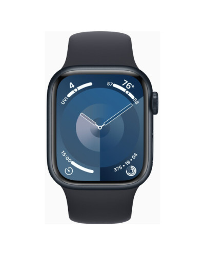 Apple Watch Series 9 GPS 41mm Midnight Aluminium Case with Midnight Sport Band