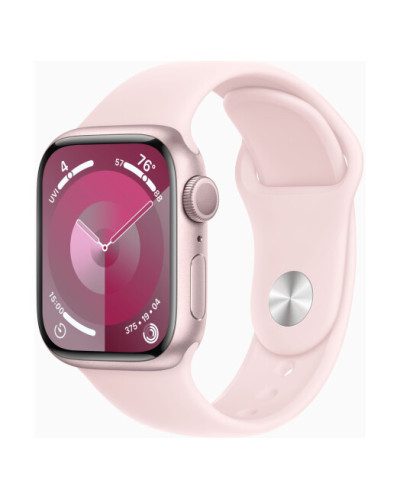 Apple Watch Series 9 GPS 41mm Pink Aluminium Case with Light Pink Sport Band