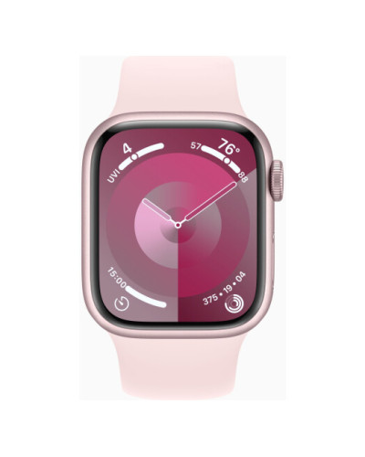 Apple Watch Series 9 GPS 45mm Pink Aluminium Case with Light Pink Sport Band