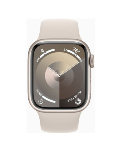 Apple Watch Series 9 GPS 45mm Starlight Aluminium Case with Starlight Sport Band