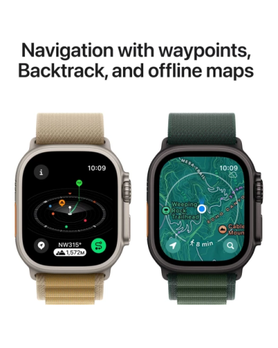 Apple Watch Ultra 2 2024 GPS + Cellular 49mm Black Titan Case with Black Ocean Band (MX4P3)
