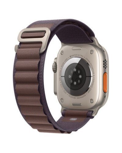 Apple Watch Ultra 2 GPS + Cellular, 49mm Titanium Case with Indigo Alpine Loop - Medium (MRET3)