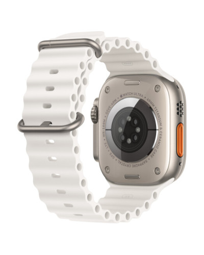 Apple Watch Ultra 2 GPS + Cellular, 49mm Titanium Case with White Ocean Band (MREJ3)