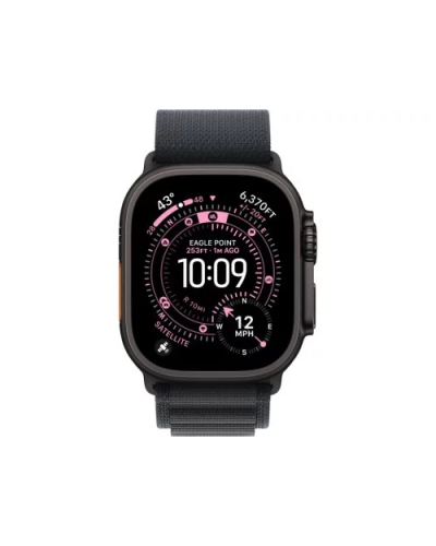Apple Watch Ultra 3 GPS + LTE 49mm Black Titanium Case Black Alpine Loop – Medium MF0V4