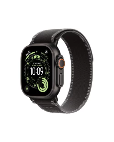 Apple Watch Ultra 3 GPS + LTE 49mm Black Titanium Case Black/Charcoal Trail Loop – S/M MF1D4