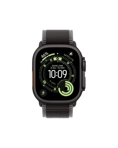 Apple Watch Ultra 3 GPS + LTE 49mm Black Titanium Case Black/Charcoal Trail Loop – S/M MF1D4