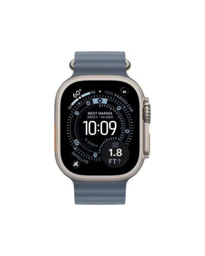Apple Watch Ultra 3 GPS + LTE 49mm Natural Titanium Case Ancor Blue Ocean Band MEWH4