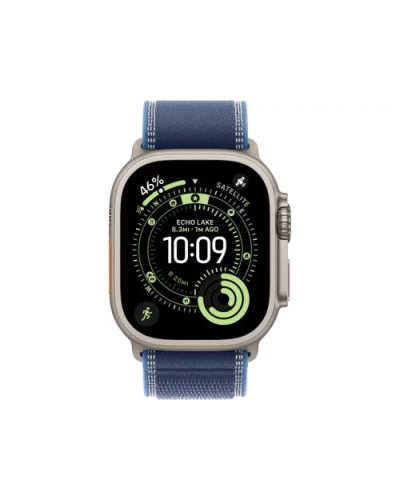Apple Watch Ultra 3 GPS + LTE 49mm Natural Titanium Case Blue/Bright Blue Trail Loop – M/L  MEWU4