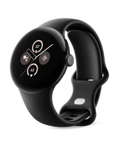 Google Pixel Watch 2 Matte Black Case / Obsidian Active Band EU