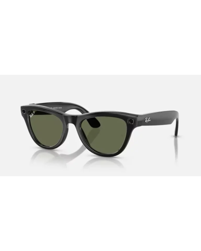 Ray-Ban Meta Skyler Shiny Black Polar G-15 Green RW4010 150-M