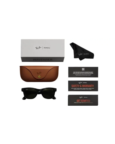 Ray-Ban Meta Wayfarer Matte Black  Polar Gradient Graphite RW4006 150-M